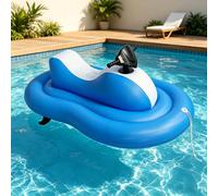 Moto Acuática Hinchable Motorizada para Adultos | Diseño Plegable y Portátil, Estructura de PVC, con Estabilizador Trasero Incluido, para Salidas Al Lago