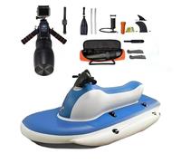 Moto acuática inflable para adultos, eléctrica con hélice subacuática, asa de buceo, bolsa de almacenamiento de empuje, carga máxima de 330 libras, ideal para buceo en el mar y deportes acuáticos