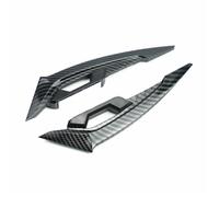 Moto Aletas Aerodinamicas Alerones Laterales Delanteros para Motocicleta Juego de alerones aerodinámicos Juego Fijo con Adhesivos Decorativos (2 Piezas)(Carbon Fiber)