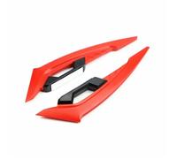 Moto Aletas Aerodinamicas Alerones Laterales Delanteros para Motocicleta Juego de alerones aerodinámicos Juego Fijo con Adhesivos Decorativos (2 Piezas)(Red)
