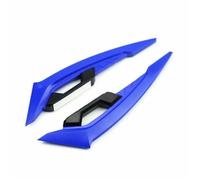 Moto Aletas Aerodinamicas Alerones Laterales Delanteros para Motocicleta Juego de alerones aerodinámicos Juego Fijo con Adhesivos Decorativos (2 Piezas)(Blue)