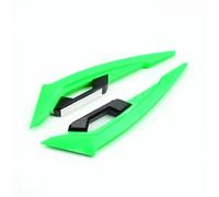 Moto Aletas Aerodinamicas Alerones Laterales Delanteros para Motocicleta Juego de alerones aerodinámicos Juego Fijo con Adhesivos Decorativos (2 Piezas)(Green)