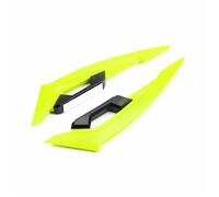 Moto Aletas Aerodinamicas Alerones Laterales Delanteros para Motocicleta Juego de alerones aerodinámicos Juego Fijo con Adhesivos Decorativos (2 Piezas)(Yellow)