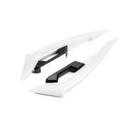 Moto Aletas Aerodinamicas Alerones Laterales Delanteros para Motocicleta Juego de alerones aerodinámicos Juego Fijo con Adhesivos Decorativos (2 Piezas)(Blanco)