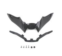 Moto Aletas Aerodinamicas para MT 09 para MT-09 2021 2022 2023 Alerón Delantero Desnudo para Motocicleta Winglet Kit de alerón aerodinámico Spoiler(Carbon Fiber)