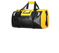 Moto Alforjas Sillin Bolsa Impermeable Para Accesorios Motocicleta Asiento Trasero Maletero Portaequipajes Viaje Portátil Ciclismo Al Aire Libre(Black Yellow 66L)