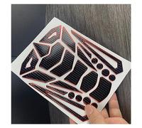 Moto Almohadilla Tracción Almohadilla Tanque Combustible Para Motocicleta Calcomanías Y Pegatinas De Goma Accesorios Para Tankpad Pegatinas Antideslizantes Para Tanque(Rojo)
