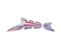 Moto Almohadilla Tracción Pegatina Tanque Para REBEL500 REBEL300 Para Rebel Almohadilla Impermeable Protección Calcomanía Hueso Pescado Almohadilla Tanque Pegatina Motocicleta(Transparent red)