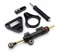 moto amortiguador manillar Compatible Con CBR250RR 2019 2020 2021 2022 2023 2024 Kit Piezas De Montaje Del Soporte Del Amortiguador Estabilizador Dirección Motocicleta Accesorios Universales(Black)