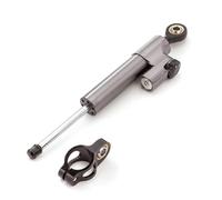 moto amortiguador manillar Compatible Con CBR600RR 2005-2006 Kit De Montaje Del Estabilizador Amortiguador De Dirección Motocicleta Piezas Accesorios Universales Ajustables(Gray)