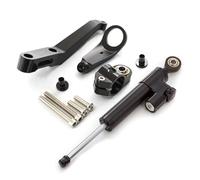 moto amortiguador manillar Compatible Con CBR929RR 2000-2001 Kit De Soporte Montaje Estabilizador Del Amortiguador De Dirección De La Motocicleta Accesorios Universales Ajustables(Black)