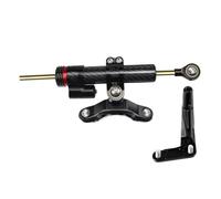 moto amortiguador manillar Compatible Con Ninja Para ZX6R 2013-2025 Soporte De Montaje Del Estabilizador Del Amortiguador De Dirección De Motocicleta Ajustable Universal Accesorios(Black)