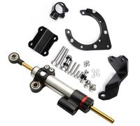 moto amortiguador manillar Compatible Con Yamaha Para MT07 Para FZ07 2023 2022 2021 2020 Kit De Montaje Del Soporte Del Estabilizador Del Amortiguador De Dirección Motocicleta Manillar(Silver)