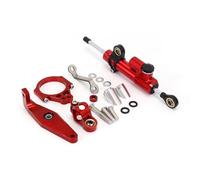 moto amortiguador manillar Compatible Con Yamaha Para MT09SP 2021 2022 2023 Kit De Piezas Montaje Soporte Del Amortiguador Del Estabilizador Dirección Motocicleta Accesorios Universales(Red)