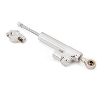 moto amortiguador manillar Compatible Con ZX636 Para ZX-6R 2005-2006 Kit De Montaje Del Soporte Del Amortiguador De Dirección Para Motocicletas Accesorios Universales(Silver)