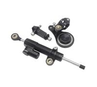 moto amortiguador manillar Compatible Con ZX6R 2005 2006 Kit De Soporte De Montaje Estabilizador Del Amortiguador De Dirección De La Motocicleta Accesorios Universales Ajustables(Black)