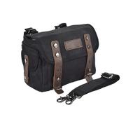 Moto Asiento Bolsa Equipaje Bolsa Lateral Universal Para Motocicleta Bolsas Sillín Moto Lona Impermeables Bolsa Equipaje Viaje(Black)