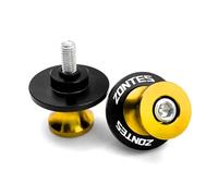 Moto Basculante Bobina de Deslizadores Para Zontes Zt310x Zt301v Zt310T Zt310r G1125 Zt125 Zt125U Tornillos De 8 Mm Para El Soporte Del Deslizador Del Carrete Del Basculante(YELLOW)