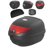 Moto Baul Scooter Top Box 28 litros Maleta con Respaldo