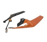 Moto Carenado Deflector de Viento Cubierta del Asiento Trasero del Pasajero de Motocicleta, Panel Lateral, carenado, Marco, Compatible con KTM Duke 390 2017-2023(Orange)