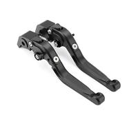 Moto CNC Palanca De Embrague Freno Ajustable para Ducati para Multistrada V2/S 1200/S/DVT 1260 GT 950 MTS 1200S Manijas Motocicleta Palancas Freno Embrague Plegables(Black)