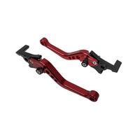 Moto CNC Palanca De Embrague Freno Ajustable para Scooters Bicicletas Eléctricas D7YA GY6 Palanca De Freno Disco Doble Ajustable para Motocicleta Piezas Modificadas(Red)