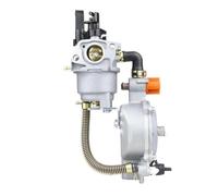Moto Conjunto Carburador Motocicleta para Generador Gasolina Carburador Híbrido 5Kw 168F/188F Combustible Dual O Kits Conversión GLP/NG con Estrangulador Manual(B)