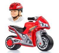Moto correpasillos Molto Cross Premium Roja + Casco Rojo MLT