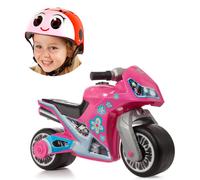Moto correpasillos Molto Cross Premium Rosa + Casco Mariquita