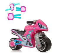 Moto correpasillos Molto Cross Premium Rosa + Protecciones Rosa