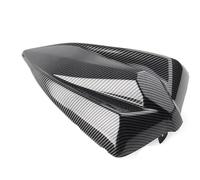 Moto Cubierta Asiento Trasero Cubierta del Capó del Pasajero del Asiento Trasero De La Motocicleta para GPR125 para GPR150 Plástico ABS Moto Carenado(Fibra de Carbon)