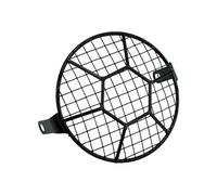 Moto Cubierta Protección Faros Para Cafe Para Racer Para Touring Para Sportster Motocicleta Universal 6.3 '' Cubierta Parrilla Redonda Faro Montaje Lateral Máscara Vintage Negra(Lamp Cover H)