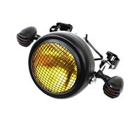 Moto Cubierta Protectora Faros Protector Universal De Faro Redondo De 5,75 Pulgadas para Motocicleta, Rejilla De Malla, Pantalla De Luz Delantera, Accesorios para Motocicleta