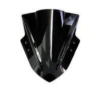 Moto Cúpula Para KAWASAKI Para Ninja 250 300 2013-2017 Parabrisas De Motocicleta Deflector Viento Negro Transparente Pantalla(Black)
