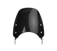 Moto Cúpula Para Royal Para Enfield Para Interceptor 650 Parabrisas Deflector De Viento Pantalla Carenado Soporte Motocicleta Pare Brise(Carbon Fiber Look)