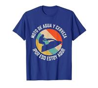 Moto De Agua y Cerveza por eso Estoy aquí - Moto de Agua Camiseta, Hombre, Azul Real, 3XL
