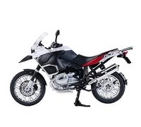 Moto de Juguete 1:9 para BMW R 1200GS Motocicletas Simulación Aleación Motocicleta Modelo Colección Juguete Coche Chico Regalo(White with Box)