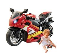Moto de Juguete con Sonido y Luz - Base Educativa, Modelo de Mini Moto, Acción Push & Go con Efectos Realistas | Motocicleta amigable con motor de retroceso para niños, niñas, niños y adultos