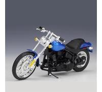 Moto de Juguete Modelo De Motocicleta, Coche Juguete Aleación Simulación 1/18 para Harley FXSTB Night Train 2002(with Retail Box)