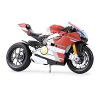 Moto de Juguete Modelo De Motocicleta Metal Fundido A Presión, Coleccionables Motos para Ducati Panigale V4 S para Corse, 1/18
