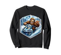 Moto de Nieve Sasquatch Pie Grande Nieve Trineo Amante Big-Foot Shaka Sudadera