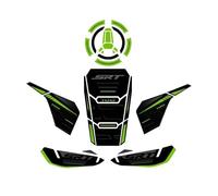 Moto depósito Almohadilla Kit De Pegatinas Protectoras Tanque Combustible Lateral Motocicleta para QJ Motor SRT 700/X 2024, Almohadilla Tracción, Protector Gasolina