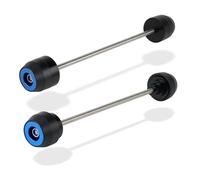 Moto Deslizadores Choque Compatible Con Suzuki Para DRZ400 ES 2000-2021 Motocicleta Eje De Rueda Delantera Trasera Horquilla Anti-caída Cubierta Protectora Deslizante(Blue,Front Back)
