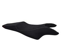 Moto Discovery Funda de Asiento Compatible con Honda VFR800X Crossrunner 2011-2015 Negra con Costuras Gris Claro