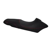 Moto Discovery Funda de Asiento Compatible con Honda XL125V Varadero 2001-2019 Color Negro con Costuras Rojas