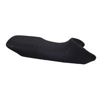 Moto Discovery Funda de Asiento Compatible con Honda XLV650 Transalp 2000-2007 Color Negro con Costuras Naranjas (B)