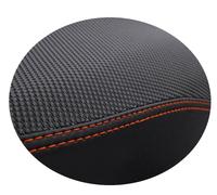 Moto Discovery Funda de Asiento Compatible con Yamaha TW 125 1987-2019 Negra con Costuras Naranjas