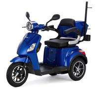 VELECO Dispositivo para discapacitados de 3 Ruedas Para Personas Mayores Minusvalido DRACO 12km/h (Azul)