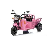 Moto Eléctrica para Niños 12V con Remolque y Pala, Triciclo Eléctrico Infantil con Mando 2,4G, Doble Motor, Velocidad Ajustable, Pantalla De Batería, Luces LED, Música y Bluetooth, para Niños 3+ Años