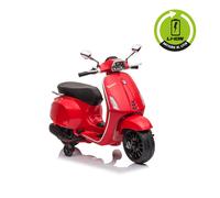 Moto Eléctrica Vespa Sprint Litio Roja - Juguete Para Niños 3+ Años